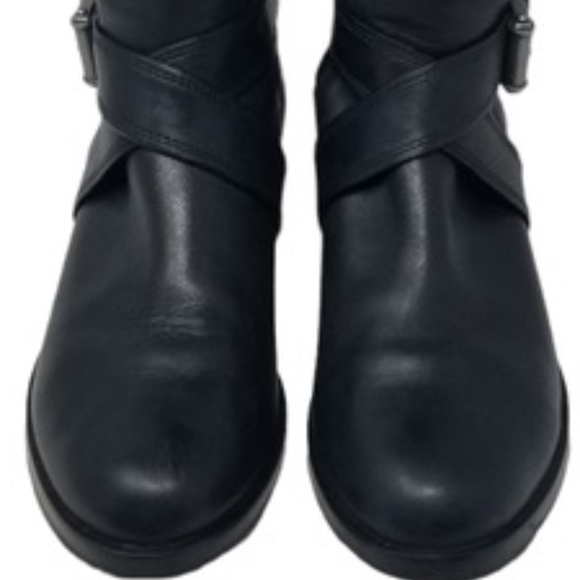 Cole Haan Nike Air Black Leather Tall Riding Boots Size 6 - Picture 3 of 8